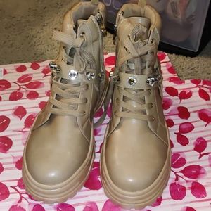 Dolls Kill Beige Bling Sneakers